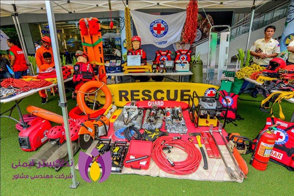 تجهیزات امداد و نجات هلال احمر